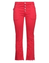 Zadig & Voltaire Woman Jeans Red Size 27 Cotton, Elastane In Red
