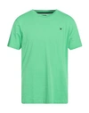 Hackett Man T-shirt Green Size L Cotton