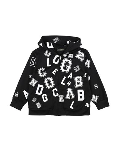 Dolce & Gabbana Babies'  Toddler Boy Sweatshirt Black Size 7 Cotton