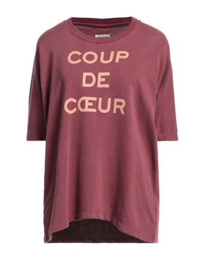 Zadig & Voltaire Woman Sweatshirt Burgundy Size S Cotton, Modal In Red