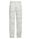 Notsonormal Man Denim Pants Light Grey Size 30 Cotton In Grey