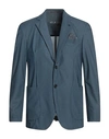 At.p.co At. P.co Man Blazer Navy Size 40 Polyester, Elastane In Navy Blue