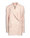 Jil Sander Woman Coat Blush Size 6 Cotton In Pink