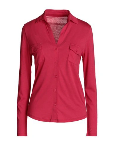 Majestic Filatures Woman Shirt Garnet Size 1 Viscose, Elastane In Red