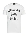 Dsquared2 Goth Surfer Short-sleeve T-shirt In White