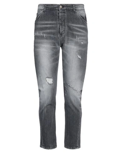 Patriòt Man Jeans Steel Grey Size 32 Cotton, Elastane