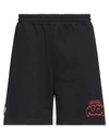 Msgm Man Shorts & Bermuda Shorts Black Size S Cotton