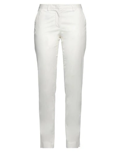 Lardini Woman Pants Off White Size 6 Cotton, Elastane