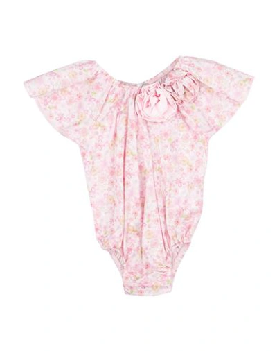 Nanán Newborn Girl Baby Bodysuit Pink Size 3 Cotton