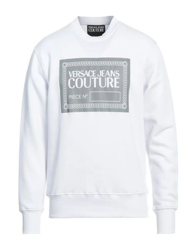 Versace Jeans Couture Man Sweatshirt White Size Xxl Cotton