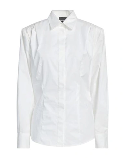 Just Cavalli Woman Shirt White Size 10 Cotton