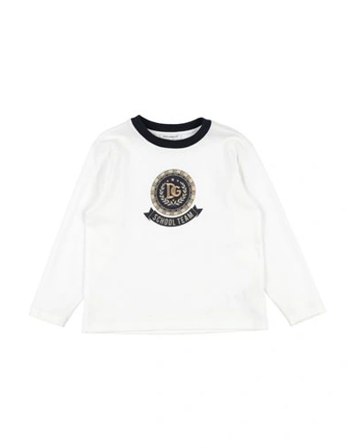 Dolce & Gabbana Babies'  Toddler Boy T-shirt White Size 7 Cotton, Viscose