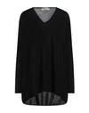 Gentryportofino Woman Sweater Black Size 8 Cashmere