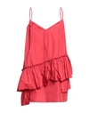 Mariuccia Woman Short Dress Red Size L Polyester In Red