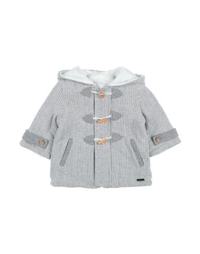 Barcellino® Babies' Barcellino Newborn Boy Coat Light Grey Size 3 Cotton, Acrylic, Viscose, Polyester, Polyamide