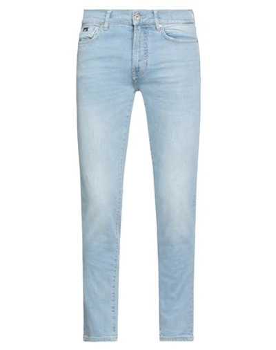Gas Man Jeans Blue Size 38w-32l Cotton, Elastane