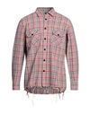 Aglini Man Shirt Pastel Pink Size 16 Cotton In Pink