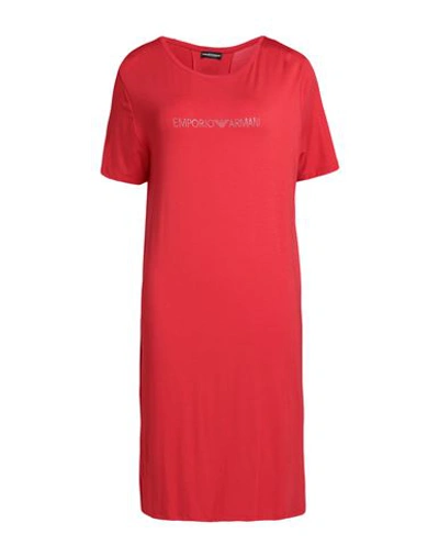 Emporio Armani Woman Cover-up Red Size 8 Viscose, Elastane