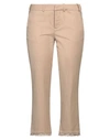 ZADIG & VOLTAIRE ZADIG & VOLTAIRE WOMAN PANTS SAND SIZE 8 COTTON, LINEN, ELASTANE