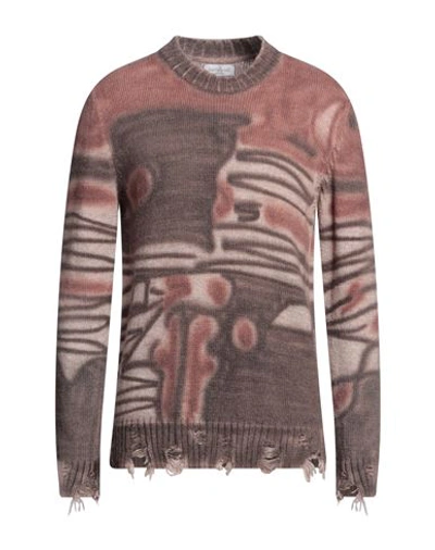 Bellwood Man Sweater Brown Size 42 Acrylic, Alpaca Wool, Wool, Viscose