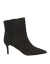 Ilio Smeraldo Woman Ankle Boots Black Size 5 Soft Leather In Black