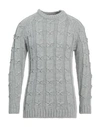 Sseinse Man Sweater Light Grey Size Xxl Acrylic, Wool In Grey