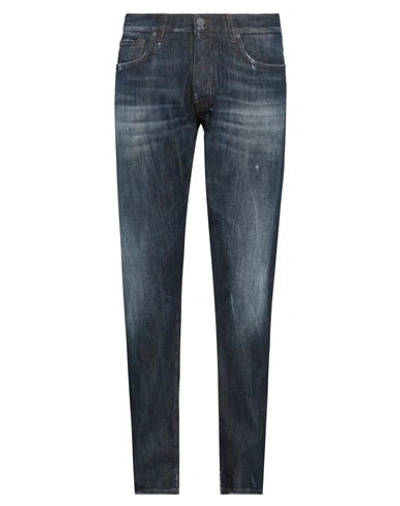 2w2m Man Jeans Blue Size 35 Cotton, Elastane, Polyester