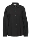 Corte Dei Gonzaga Woman Shirt Black Size 10 Cotton, Polyamide, Elastane