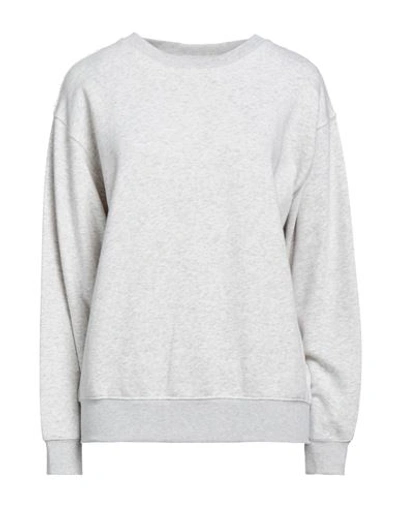 Ag Jeans Woman Sweatshirt Light Grey Size L Cotton, Polyester