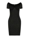 Just Cavalli Woman Mini Dress Black Size S Viscose, Polyester