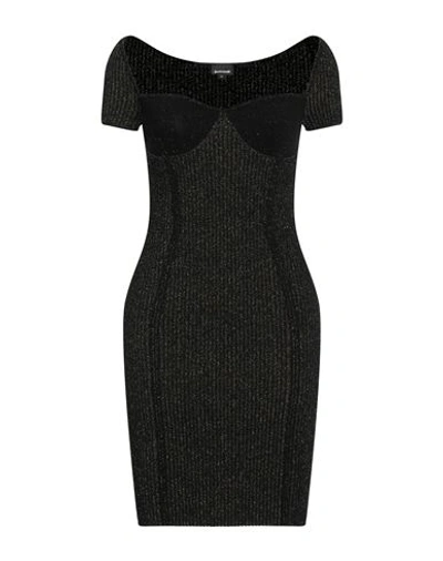Just Cavalli Woman Mini Dress Black Size S Viscose, Polyester