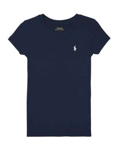 Polo Ralph Lauren Kids' Cotton T-shirt In Blue