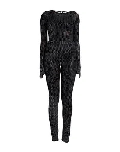 Patrizia Pepe Woman Jumpsuit Black Size 1 Polyester, Elastane, Glass