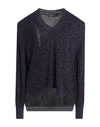 Icona By Kaos Woman Sweater Purple Size M Viscose, Metallic Fiber