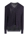 Icona By Kaos Woman Sweater Purple Size S Viscose, Metallic Fiber In Purple