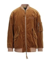 Dsquared2 Man Jacket Marigold Size 42 Cotton, Metallic Fiber In Yellow