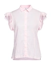 European Culture Woman Shirt Light Pink Size Xxl Cotton