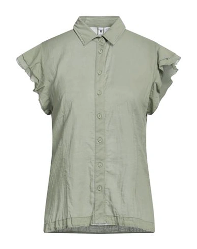 European Culture Woman Shirt Military Green Size Xxl Cotton