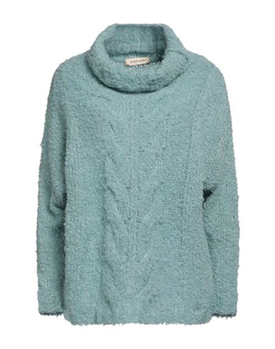 Gentryportofino Woman Turtleneck Sky Blue Size 4 Alpaca Wool, Wool, Polyamide