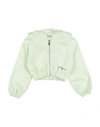 Hinnominate Babies'  Toddler Girl Sweatshirt Light Green Size 6 Cotton