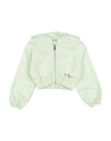 Hinnominate Toddler Girl Sweatshirt Light Green Size 6 Cotton In Green