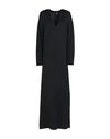 SEVENTY SERGIO TEGON SEVENTY SERGIO TEGON WOMAN MAXI DRESS BLACK SIZE M WOOL, ACRYLIC, POLYESTER