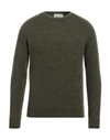 Alessandro Gherardi Man Sweater Military Green Size 44 Alpaca Wool, Wool, Polyamide In Green