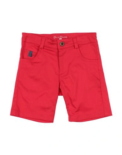 Pan Con Chocolate Babies'  Toddler Boy Shorts & Bermuda Shorts Red Size 6 Cotton, Elastane