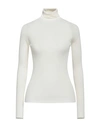 Gentryportofino Woman Turtleneck Ivory Size 10 Alpaca Wool, Silk In White