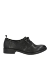 1725.a Woman Lace-up Shoes Black Size 11 Soft Leather