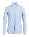 Aion Man Shirt Light Blue Size 44 Cotton