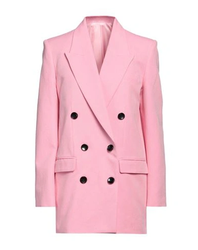 ISABEL MARANT ISABEL MARANT WOMAN BLAZER PINK SIZE 2 VISCOSE, COTTON