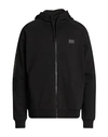 Ea7 Man Sweatshirt Black Size Xl Cotton, Polyester