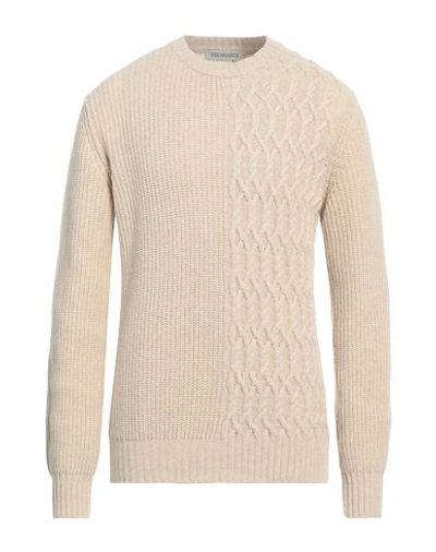 Trussardi Man Sweater Beige Size Xxl Wool, Polyamide